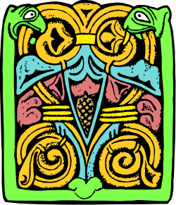 Colorful Face Clipart with Green Background - Vibrant Expressions