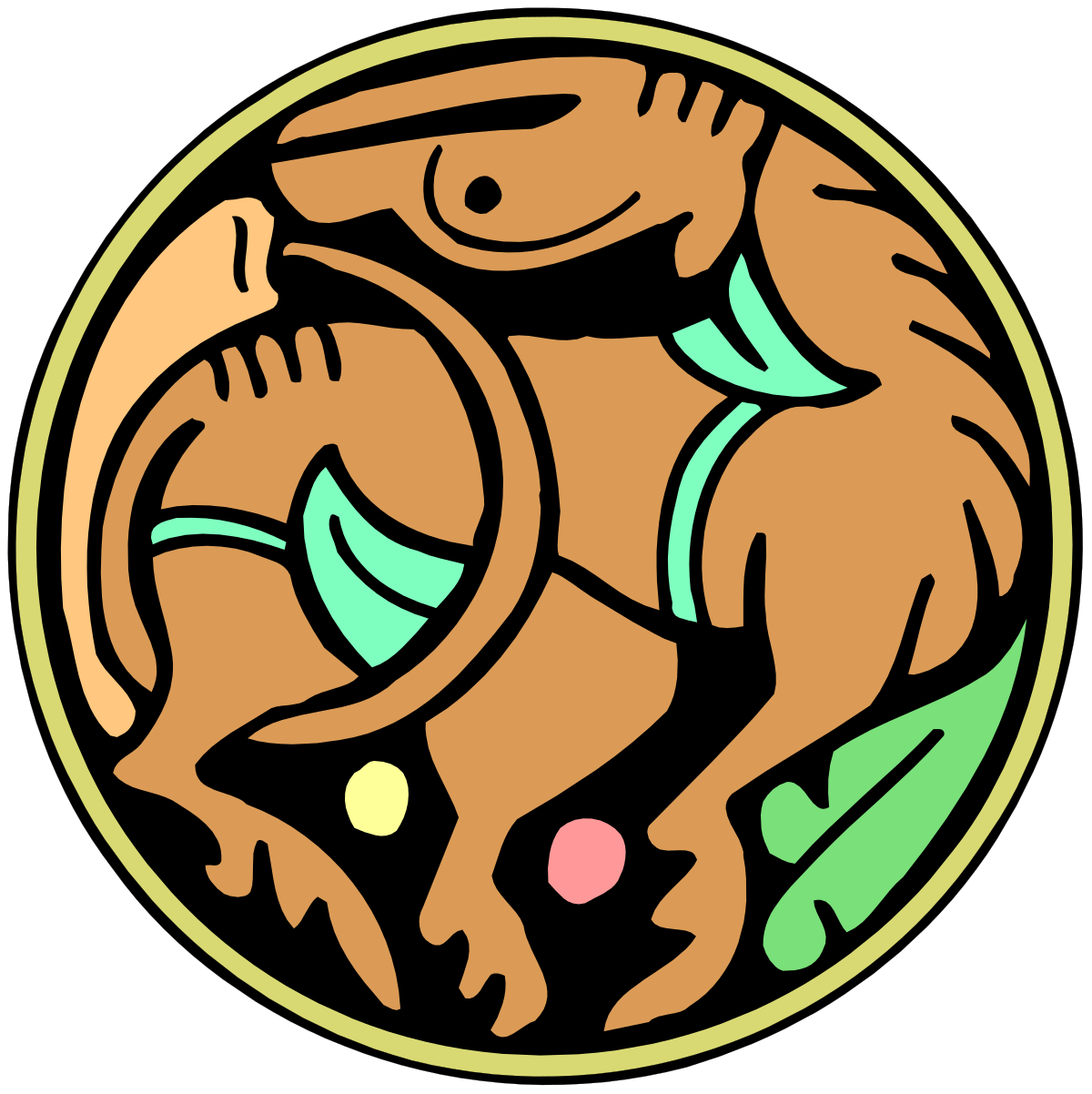 a brown dog with green eyes and a pink nose clip art png transparent Brown Dog with Green Eyes and Pink Nose Clipart for Creative Projects