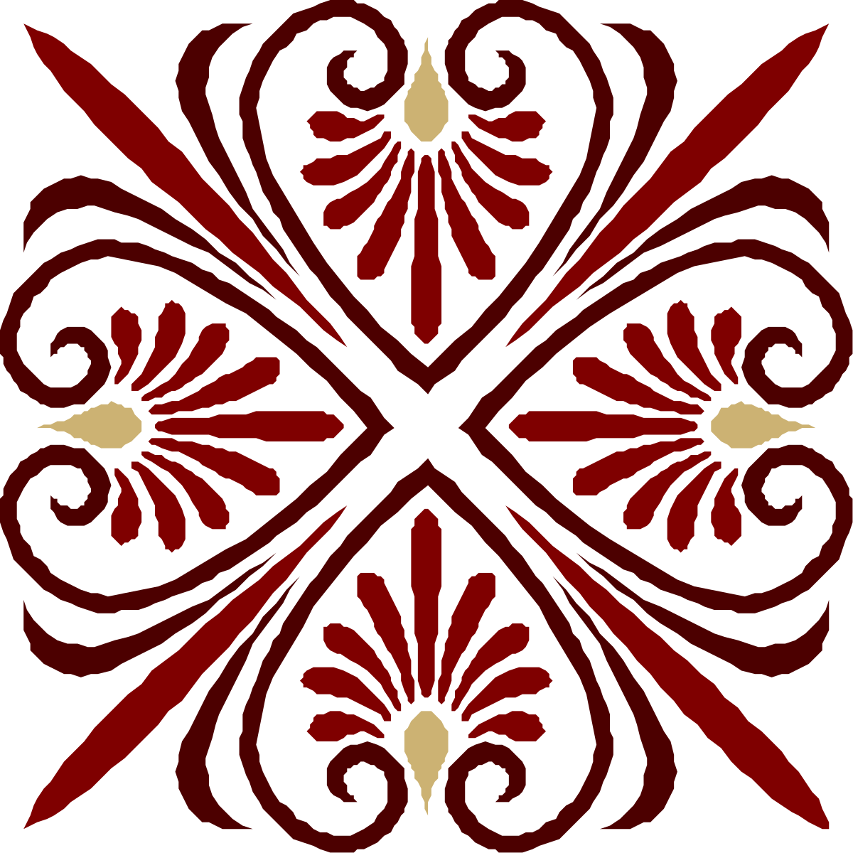 Red and Black Pattern Clipart  Vibrant Geometric Background Design