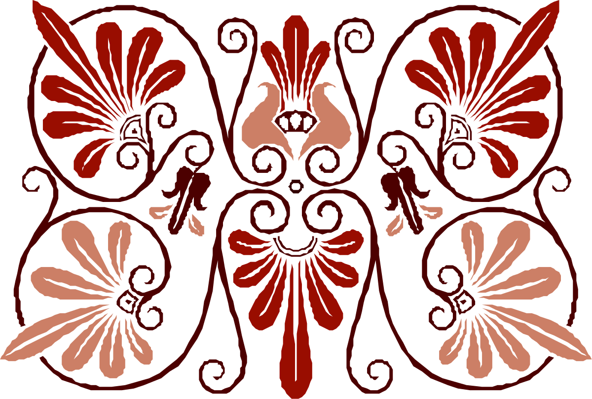a red and black floral design clip art png transparent Red and Black Floral Design Clipart for Vibrant Projects