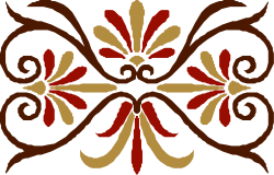 Swirled Red and Brown Pattern Clipart for Creative Projects