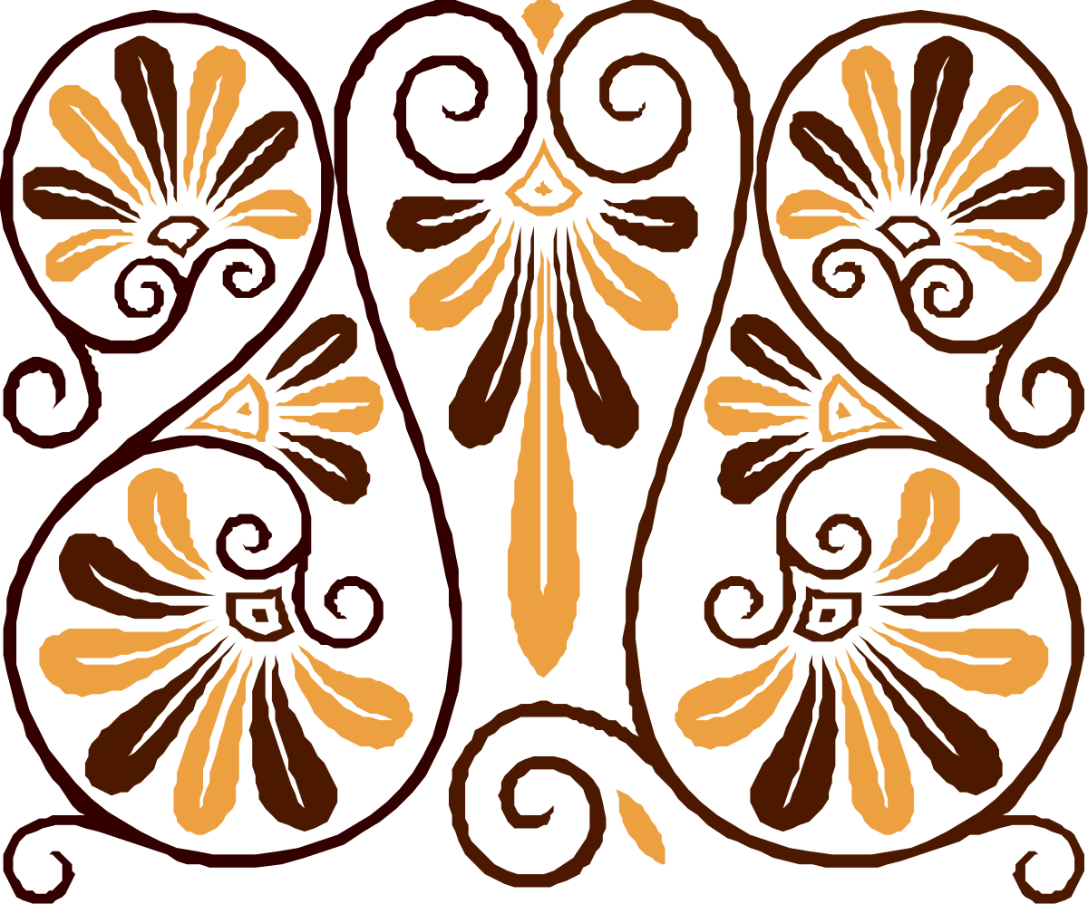 a brown and orange pattern on a black background clip art png transparent Brown and Orange Pattern on Black Background - Stunning Clipart Design