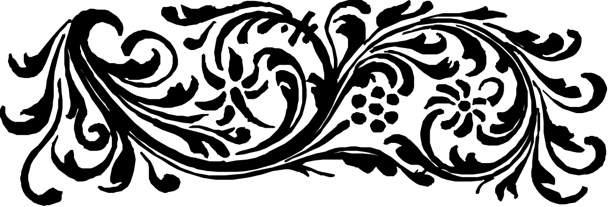 Black and White Swirly Design Logo Clipart for Versatile Use