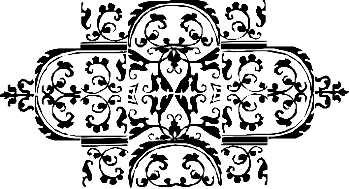 Black and White Man's Face Clipart - Elegant Monochrome Illustration
