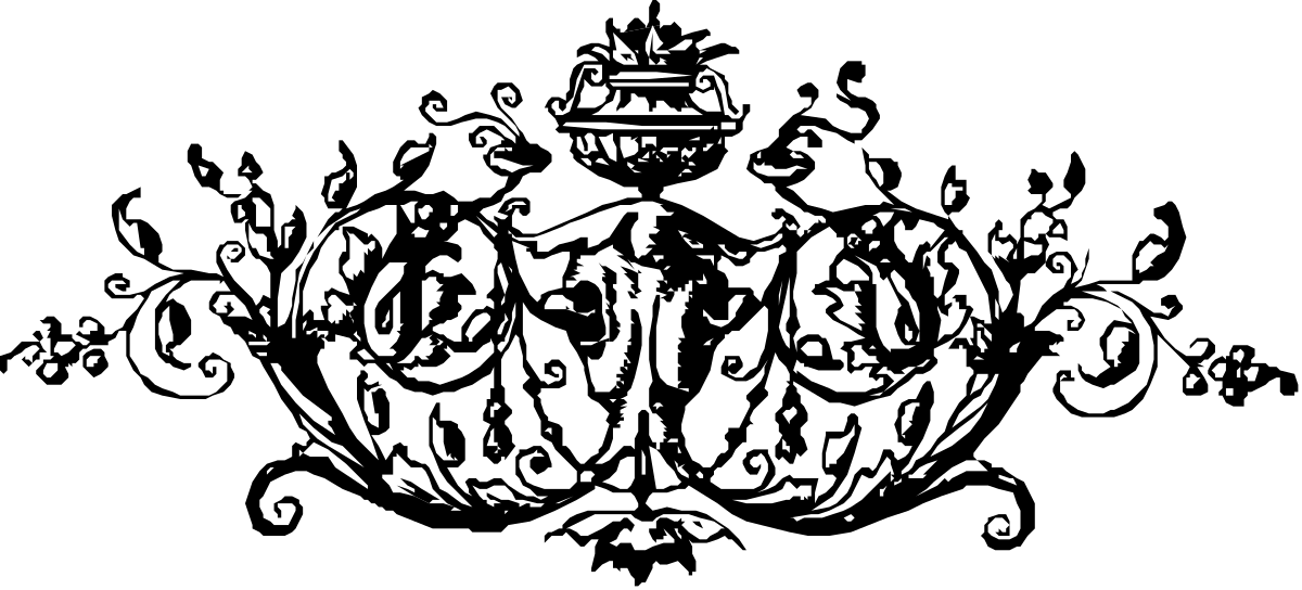 Skull Clipart - Intricate Black and White Design for Your Projects