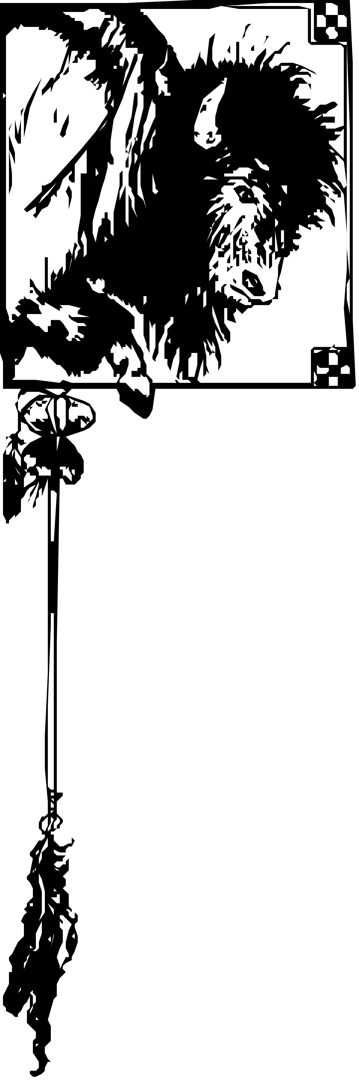a black and white image of a man with a beard clip art png transparent Bearded Man Clipart - Black and White Illustrated Portrait
