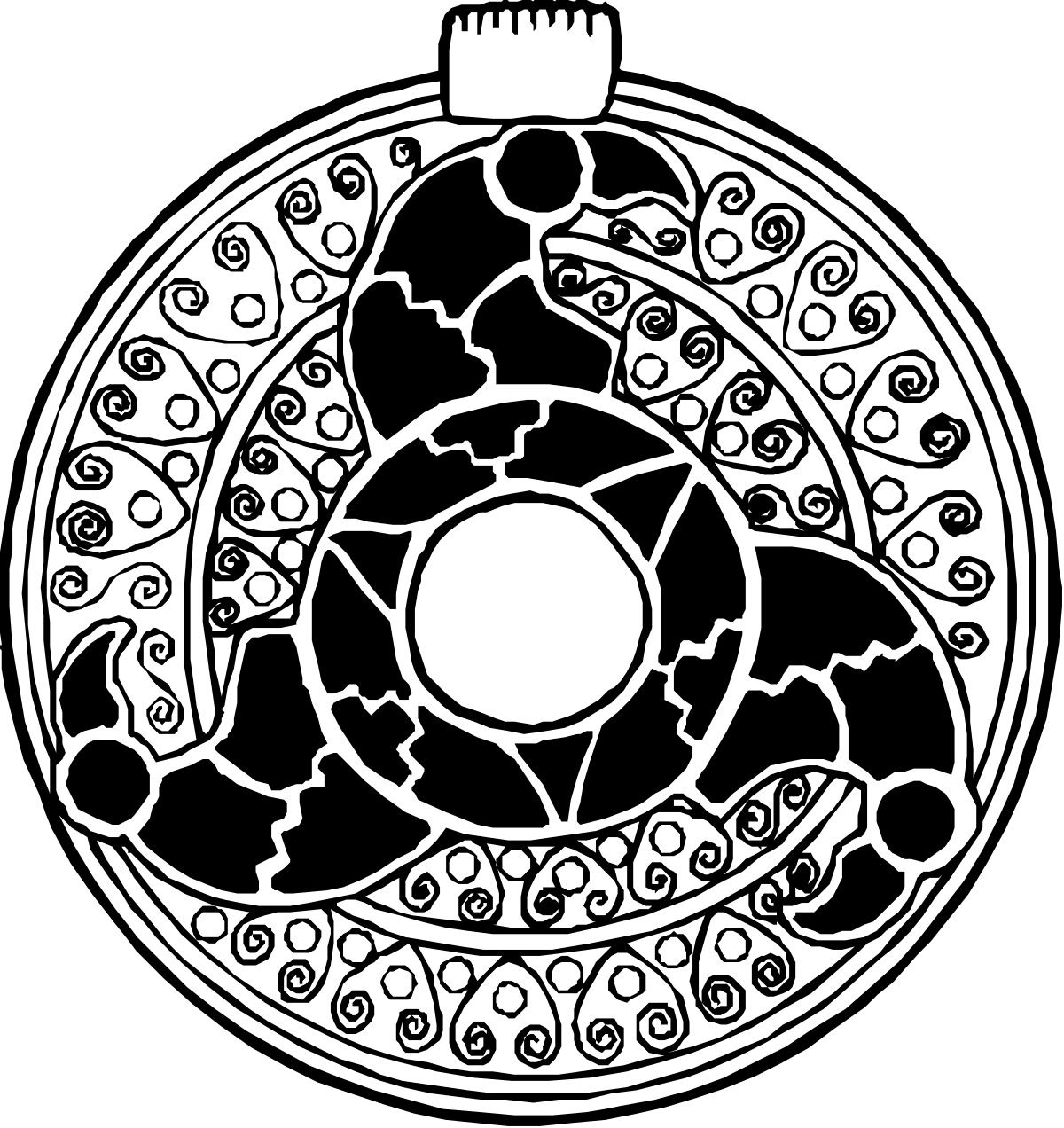 Stunning Circular Ornament Design Clipart with Versatile Uses