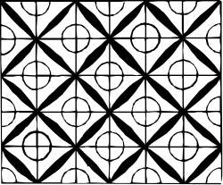Black and White Square Pattern Clipart for Stylish Designs