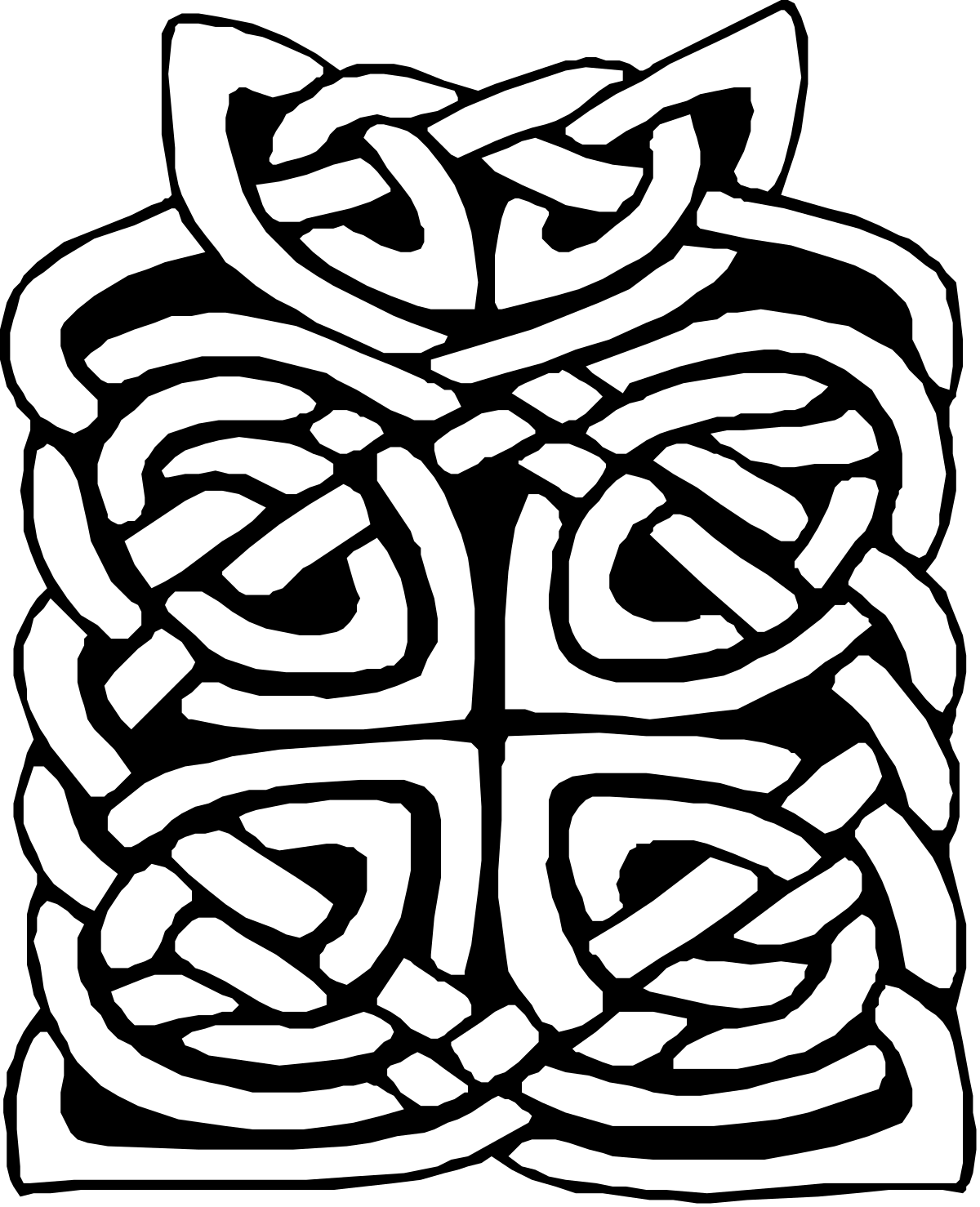Celtic Design Clipart - Elegant Black and White Patterns