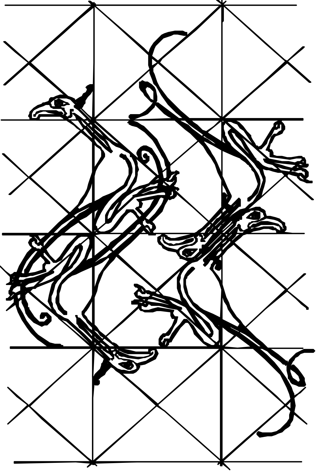 a black and white image of a dragon clip art png transparent Black and White Dragon Clipart: Majestic Fantasy Art