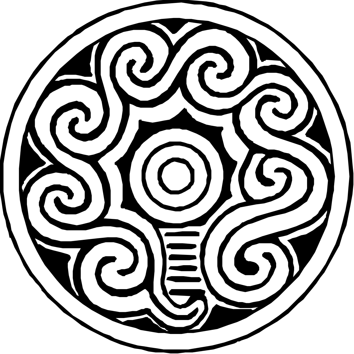 Celtic Design Circle Clipart - Elegant Circular Patterns