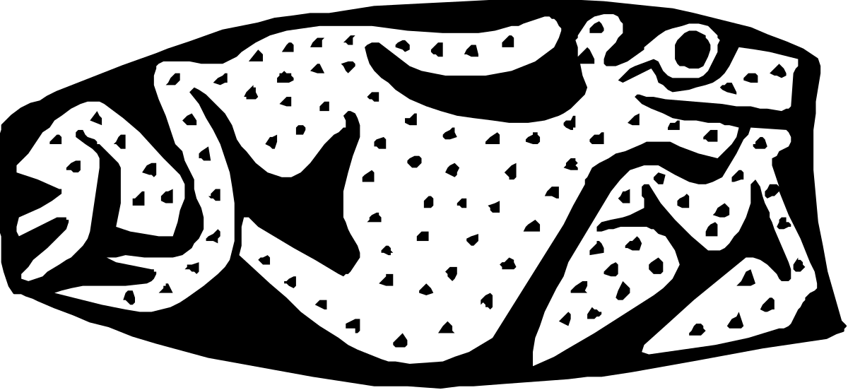 a white and black logo with a white outline of a rock clip art png transparent Rock Clipart Logo: Stunning Black and White Design with Outline
