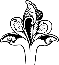 Hands Holding Heart Logo - Black and White Clipart