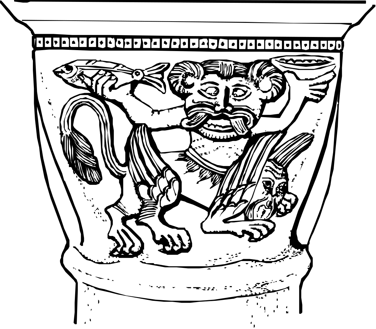 Black and White Monkey Clipart: Playful Primate Illustrations