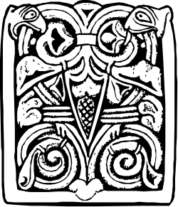 Black and White Square Pattern Clipart for Creative Projects