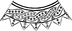 Black and White Collar Clipart for Versatile Designs