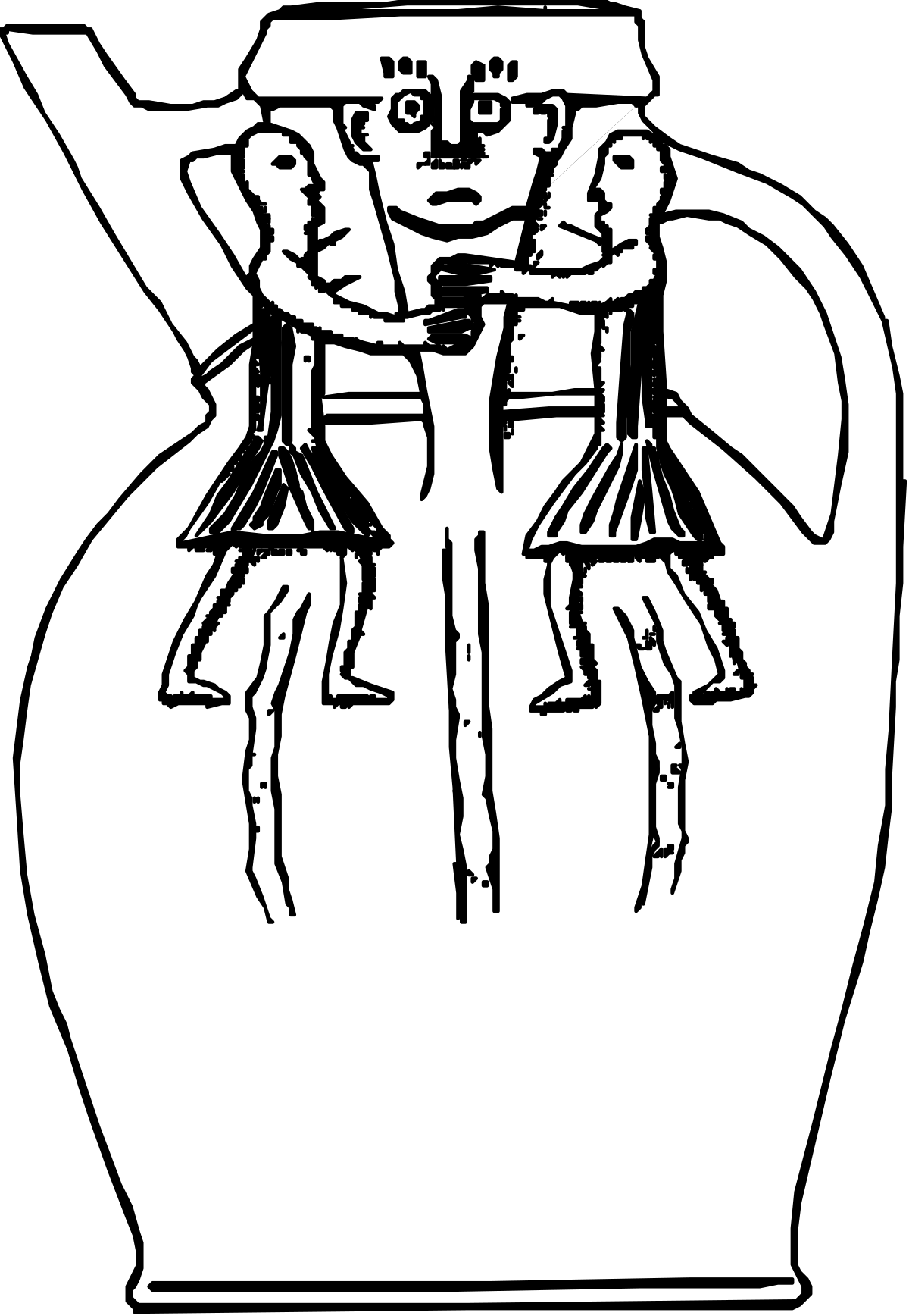 Black and White Man in Hat Clipart: Elegant Line Drawing for Versatile Use