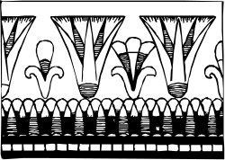 Black and White Line of Trees Clipart for Nature Themes