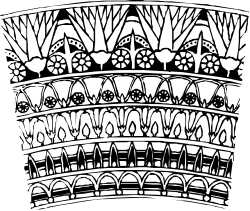 Crown Clipart: Elegant Black and White Crown Drawing