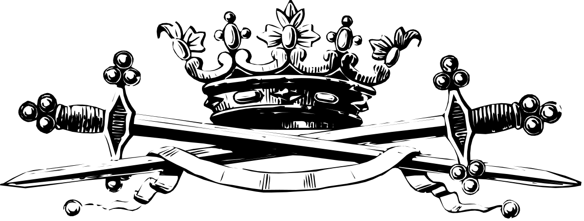 Black and White Man with Knife Clipart - Bold and Striking Imagery
