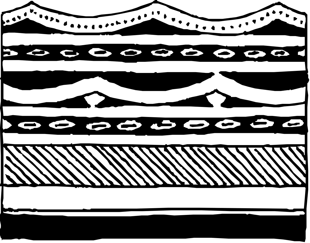 Hamburger Clipart: Classic Black and White Drawing of a Delicious Burger