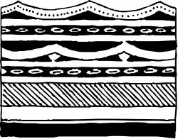 Hamburger Clipart: Classic Black and White Drawing of a Delicious Burger