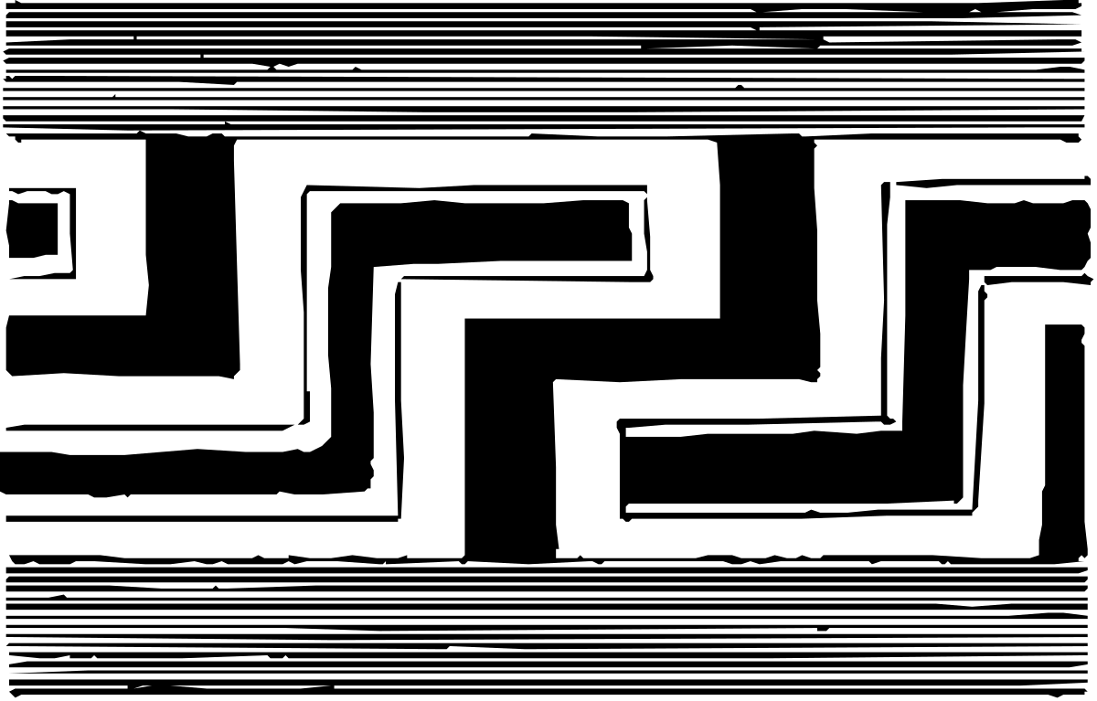 Black and White Photo Frame with White Border Clipart