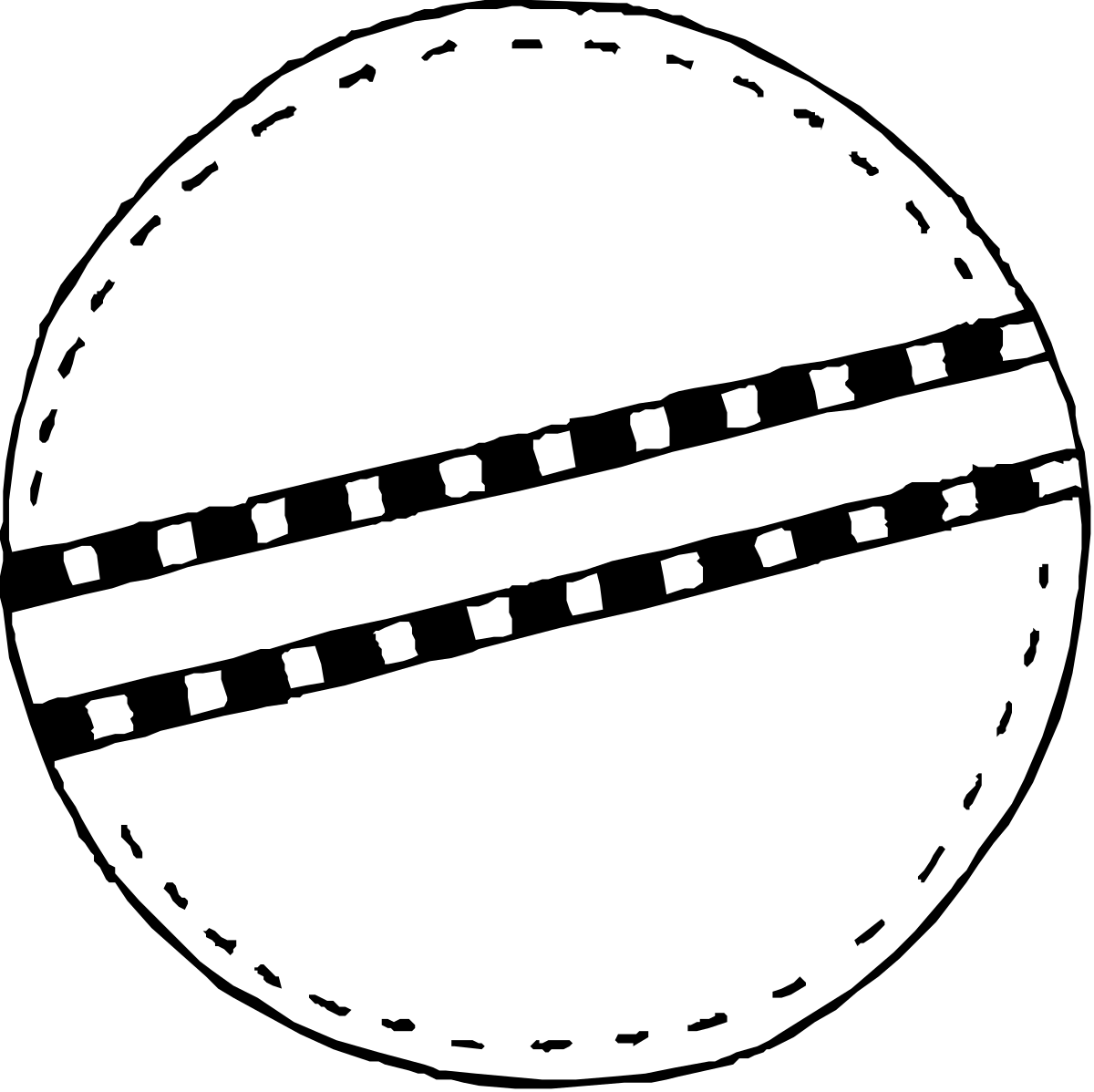 Circle with Central Line Clipart for Creative Projects