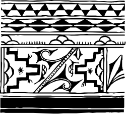 Black and White Man with Sword Clipart - Striking and Bold Illustration