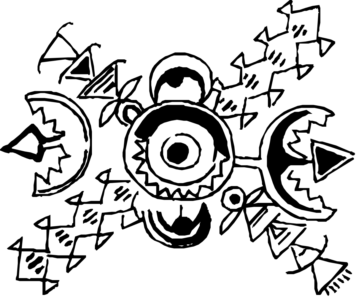 a black and white image of two eyes clip art png transparent Nose Clipart with Black and White Eyes Illustration