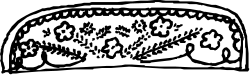 Skull Clipart: Decorative Black and White Embroidery Design