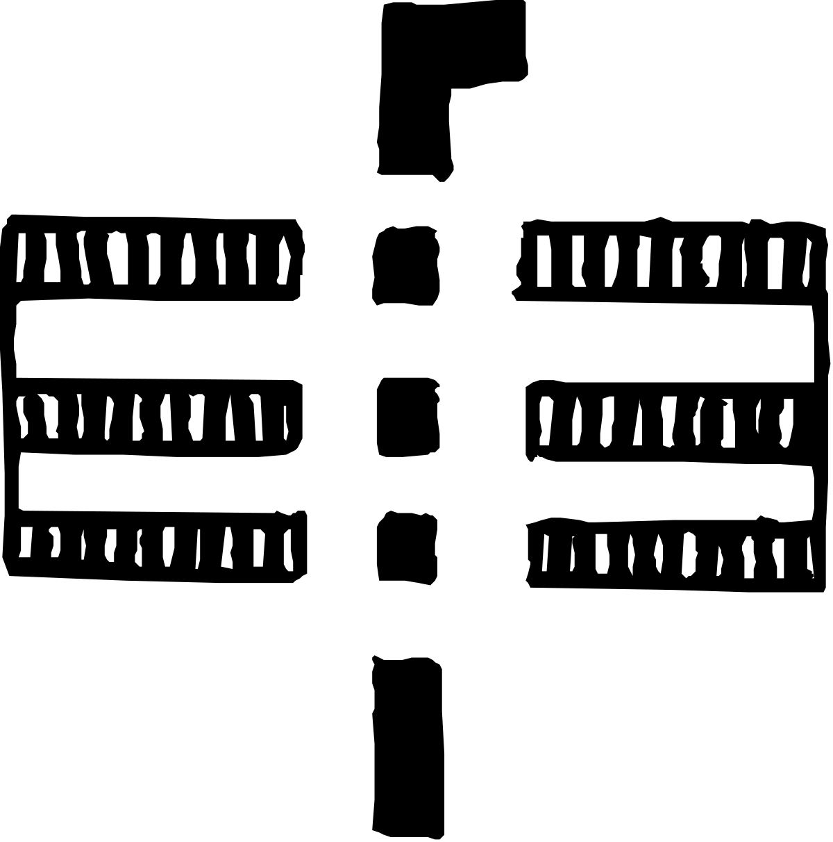 a black and white image of a number of numbers clip art png transparent Black and White Numbers Clipart Collection for Creative Projects