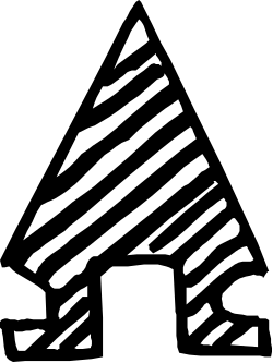 Mountain Silhouette Clipart: Black and White Vector Graphic