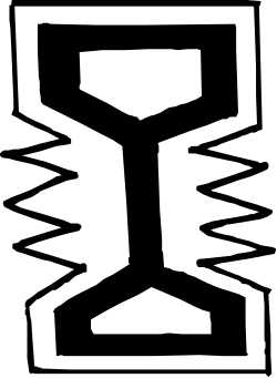 Black and White Rectangular Logo Clipart Design