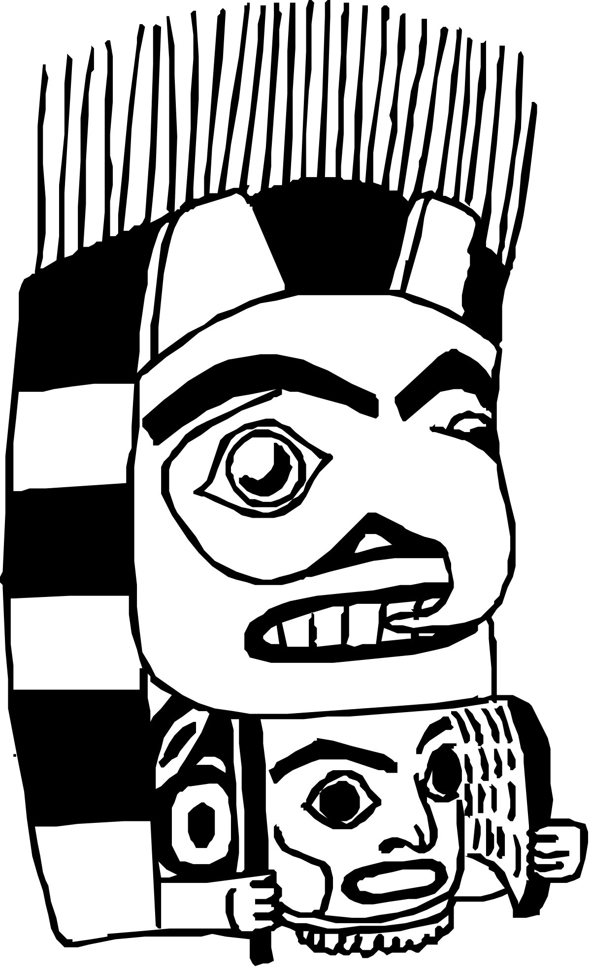 Black and White Cat Clipart Drawing - Stylish Feline Illustration