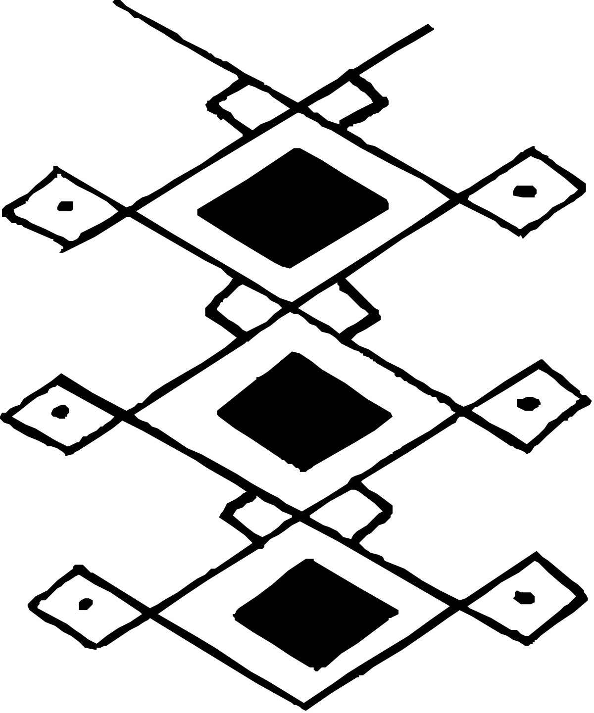 a black and white pattern with squares clip art png transparent Geometric Pattern: Black and White Squares Clipart