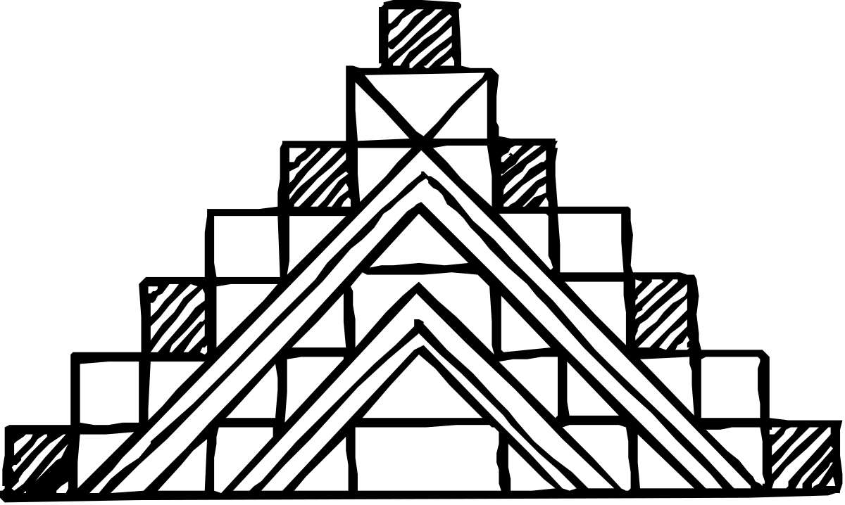 a pyramid with a white triangle on top clip art png transparent Pyramid with White Triangle on Top - Unique Clipart Design