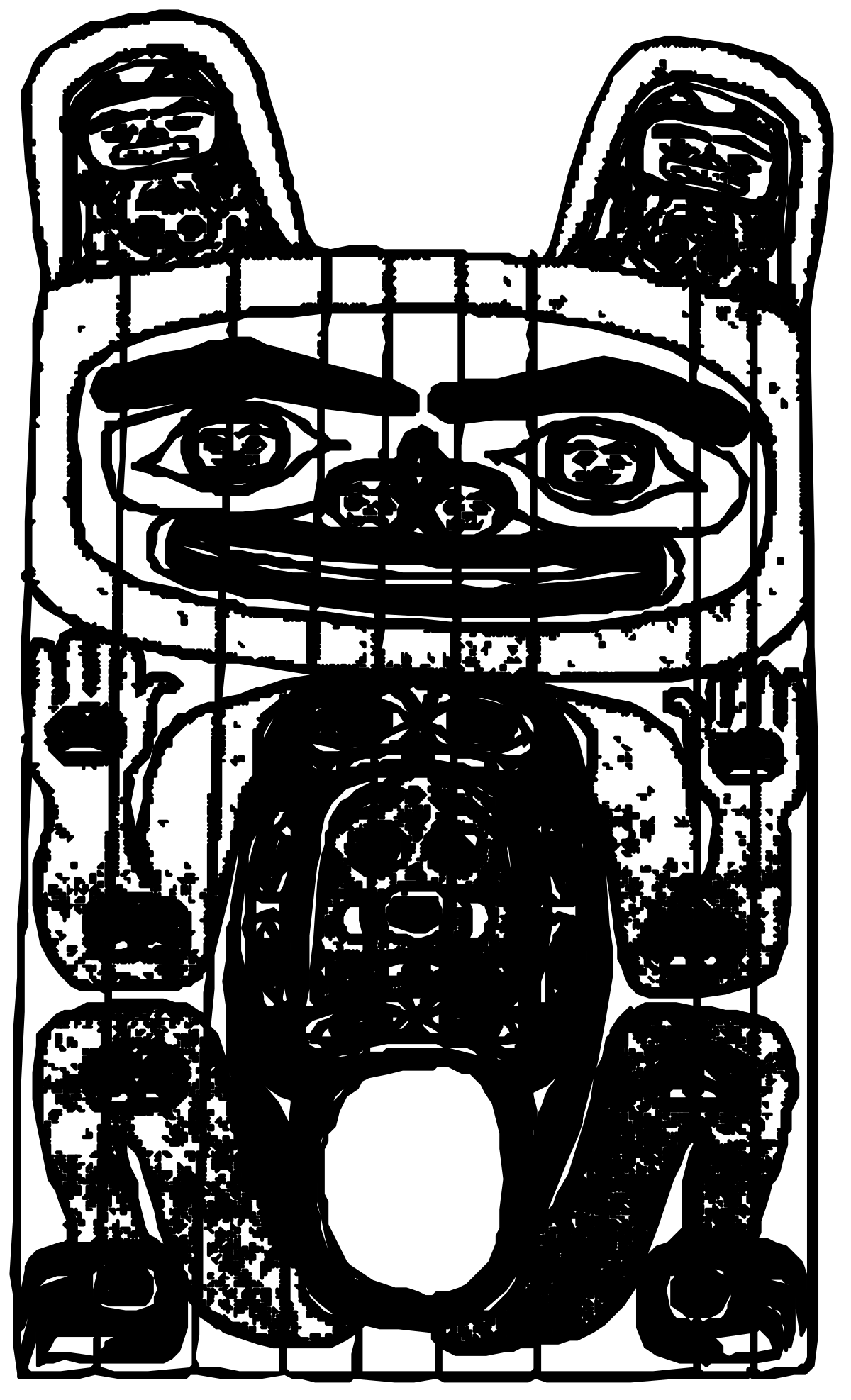 Robot Clipart - Stunning Black and White Design for Your Projects