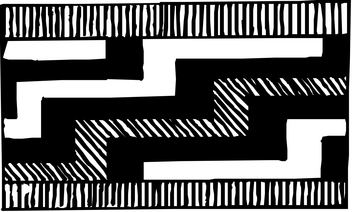 Black and White Pattern with Lines Clipart for Creative Projects