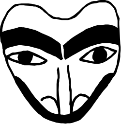 Black and White Face Clipart - Minimalist Portraits for Versatile Use