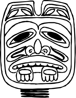 Tii Mask Clipart - Stunning Black and White Drawing for Creative Uses