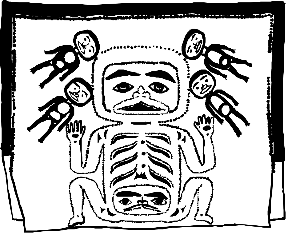 a drawing of a totema clip art png transparent Totem Clipart: Unique Indigenous Symbol Art for Creative Projects