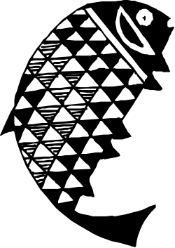 Geometric Pattern Black and White Logo Clipart for Versatile Use