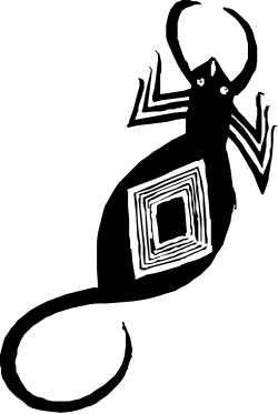 Black and White Square Object Clipart for Versatile Use