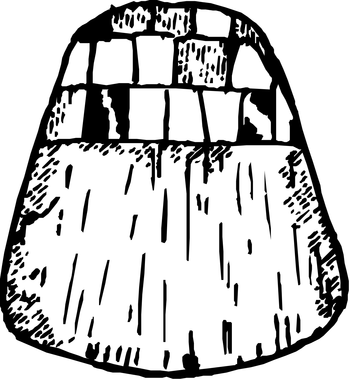 Black and White Dress Clipart for Elegant Designs