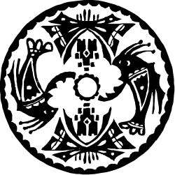 Circular Design with Stylized Center: Unique Clipart for Your Projects