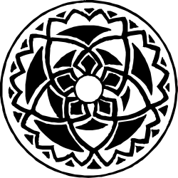 Black and White Circular Design Clipart for Versatile Projects