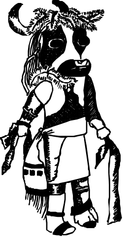 Black and White Man with Gun Clipart for Creative Projects