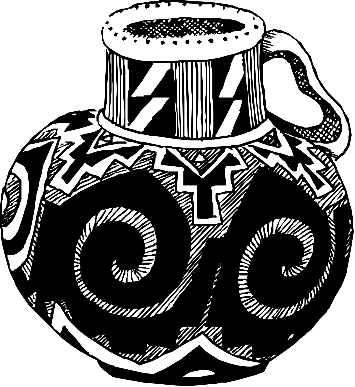 a black and white image of a skull with a skull on it clip art png transparent Skull Clipart: Striking Black and White Visuals for Creative Projects