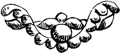 Black and White Clipart of a Man Raising Hands - Dynamic Gesture Illustration